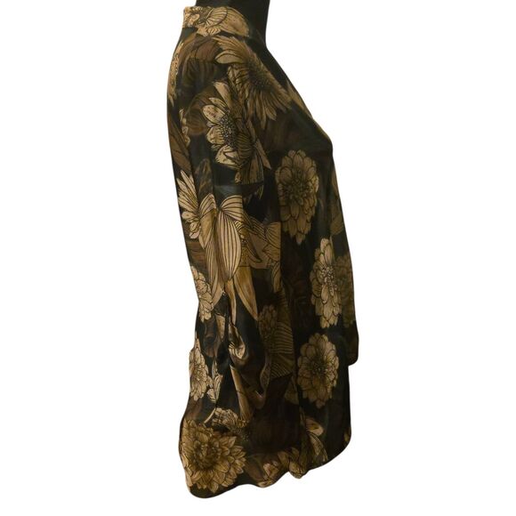 Lola Italy M Viscose/Silk Whimsigoth Fairy Grunge Floral Sheer Flowy - Picture 3 of 10